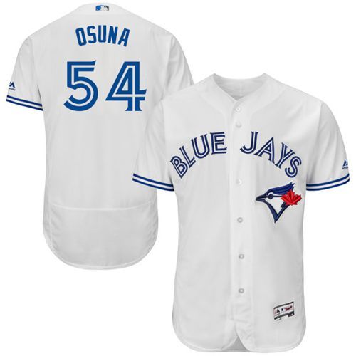 Blue Jays #54 Roberto Osuna White Flexbase Authentic Collection Stitched MLB Jersey - Click Image to Close